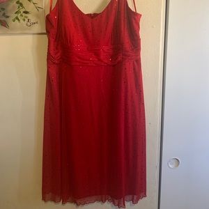 Studio 1940 Red Sparkly Dress Size 20 W